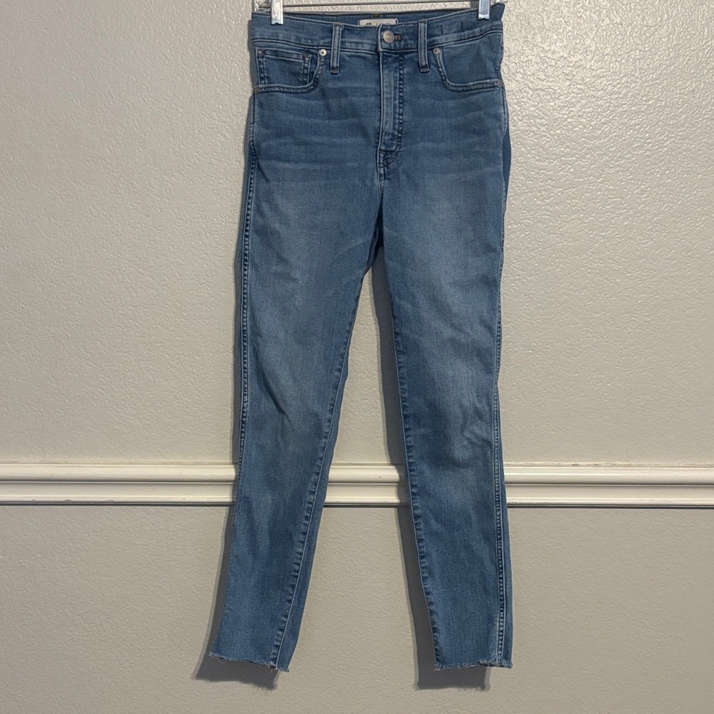 Madewell women’s High-waist Skinny Jeans in Denim Blue
